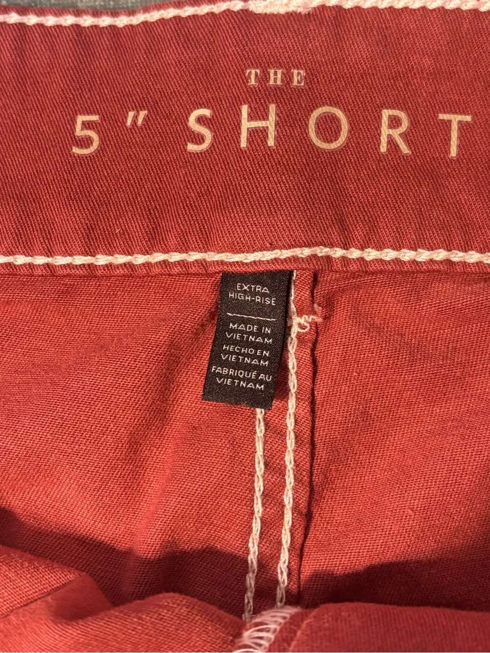 White House Black Market Rust High-Waist Shorts with Self-Tie Belt Size 6 NWOT